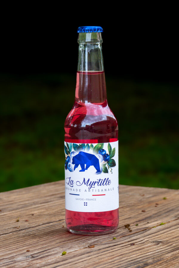 Limonade myrtille brasserie Caquot Savoie
